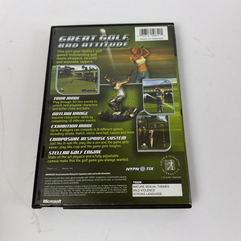 Outlaw Golf Original Xbox Game Complete CIB Untested Hypnotix